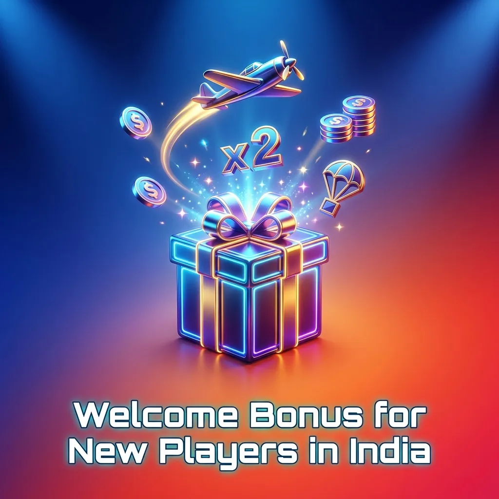 Indian casino welcome bonus: 100% match up to ₹20,000 on first deposit for crash games with 35x wagering requirement